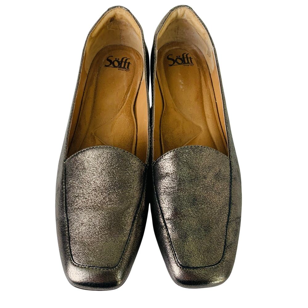 Sofft Women's Edlyn Square Toed Loafer Bronze Size 8.5M Slip On